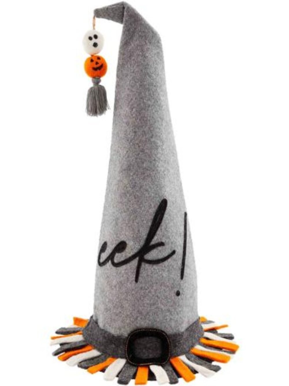 $25 MUD PIE HALLOWEEN EEK! 90% WOOL WITCH HAT 19x14 RETIRED HIGH QUAL DECOR NEW!